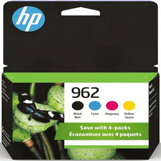 4 Pack | HP Ink 962 (Black, Cyan, Magenta, Yellow)