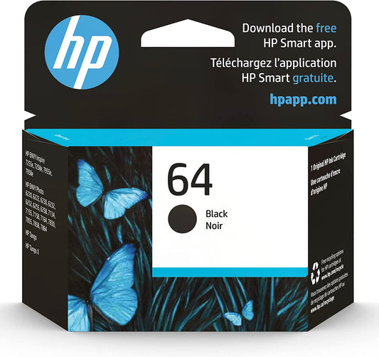 64 Black Ink Cartridge for HP